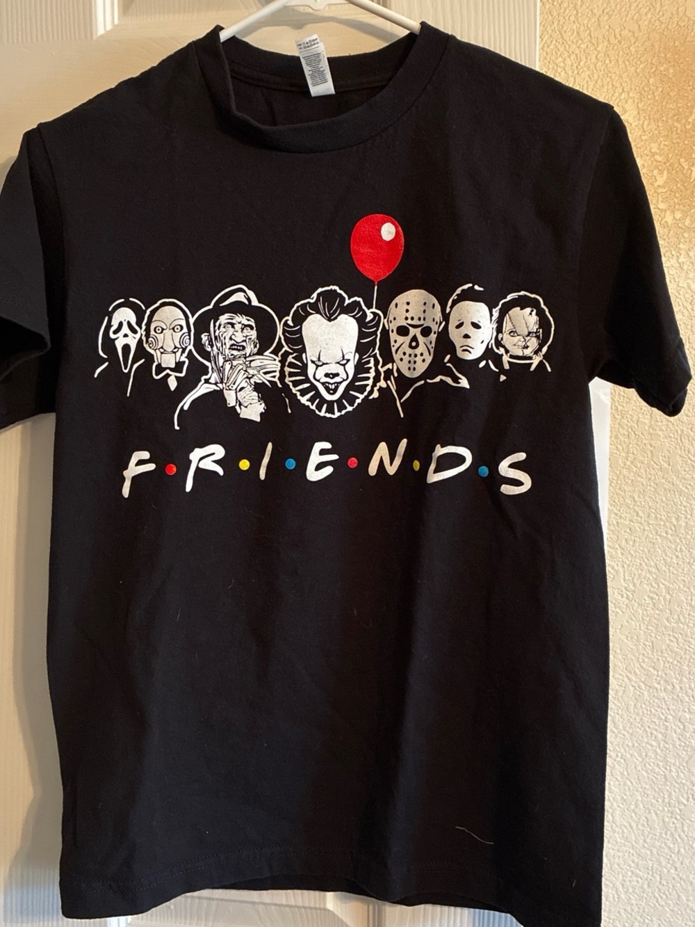NWOT Alstyle  Black Graphic Tee with Red Accent